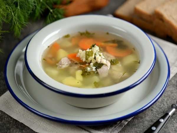 Чечевичный суп со свининой