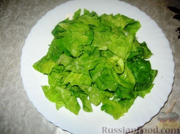 Французский зеленый салат
