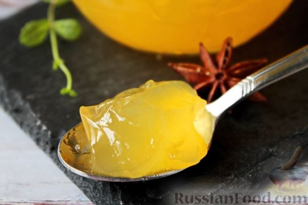 Пряное желе из апельсинового сока
